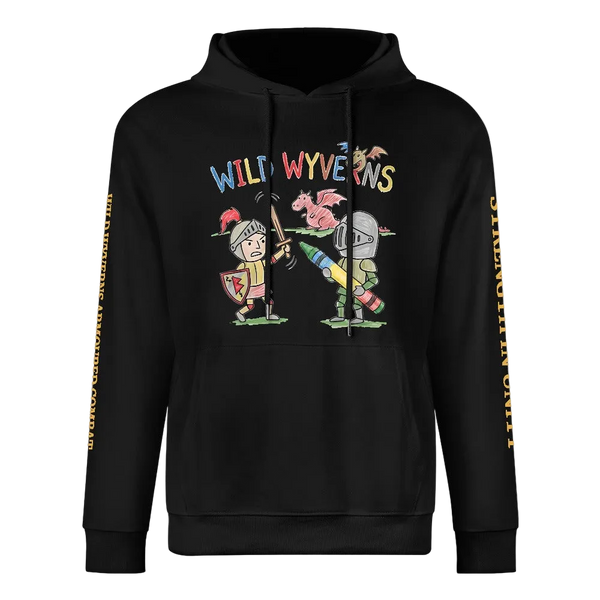Wild Wyverns Cartoon Hoodie