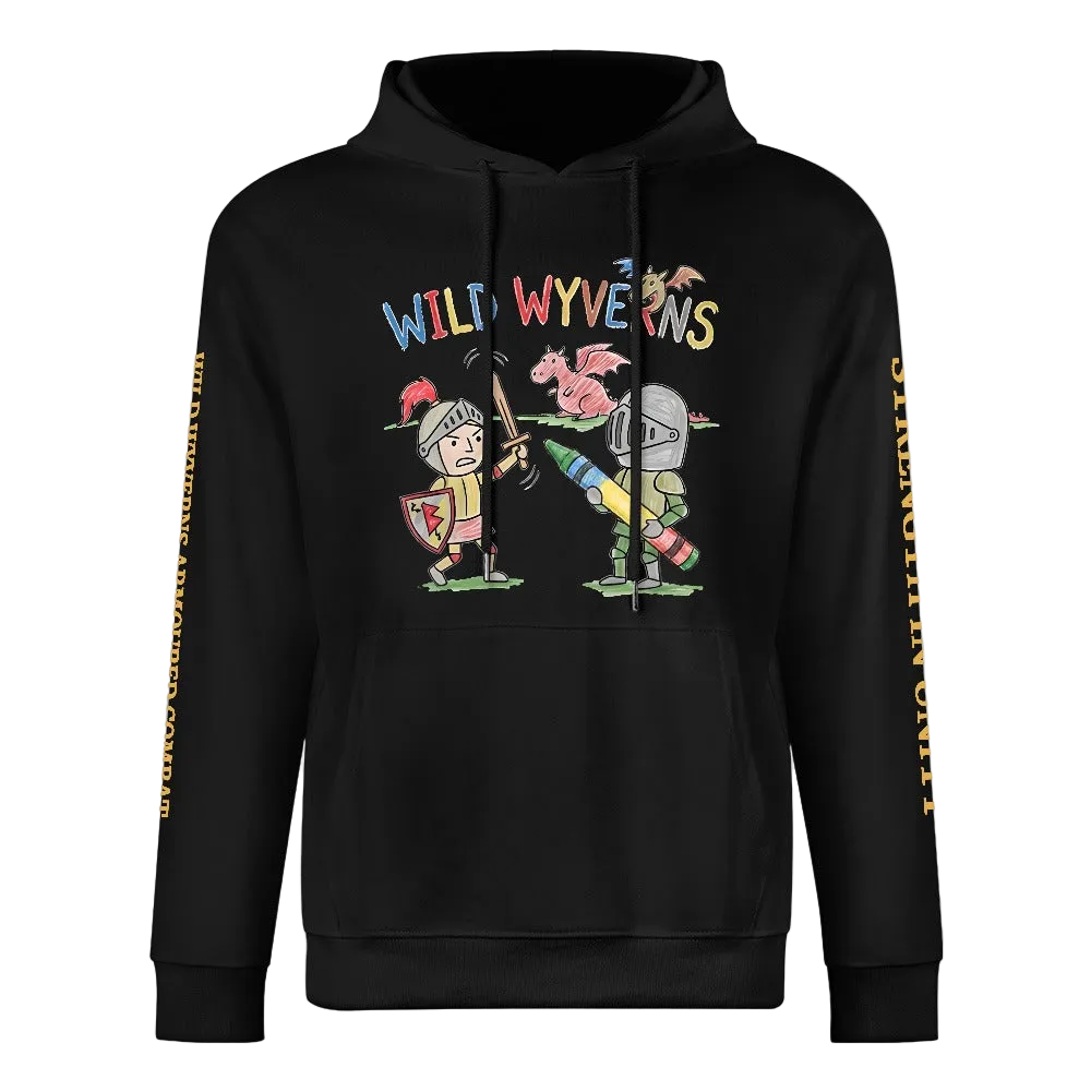 Wild Wyverns Cartoon Hoodie