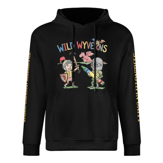 Wild Wyverns Cartoon Hoodie