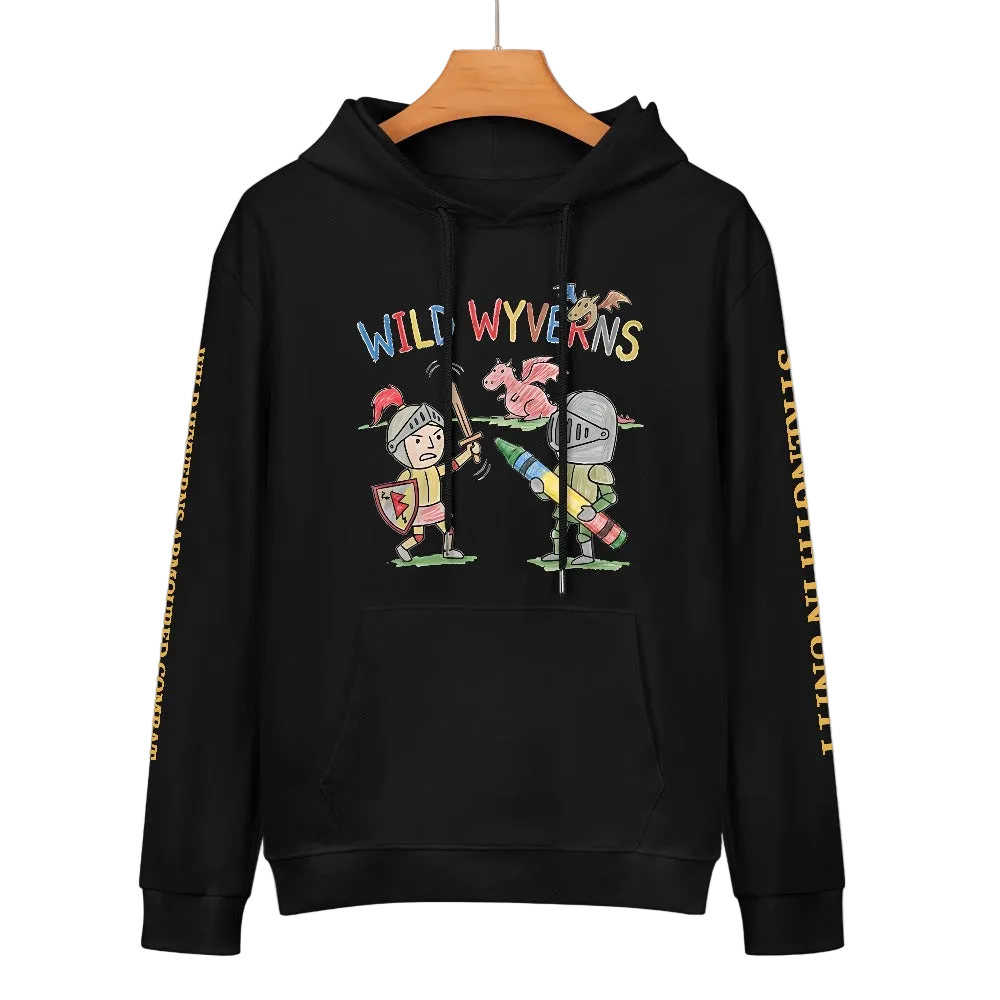 Wild Wyverns Cartoon Hoodie